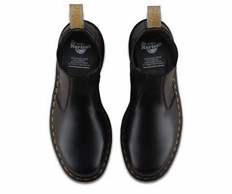 2976 Vegan Chelsea Boot in Black from Dr. Martens Padded Interior Cold Climate Desert Wear