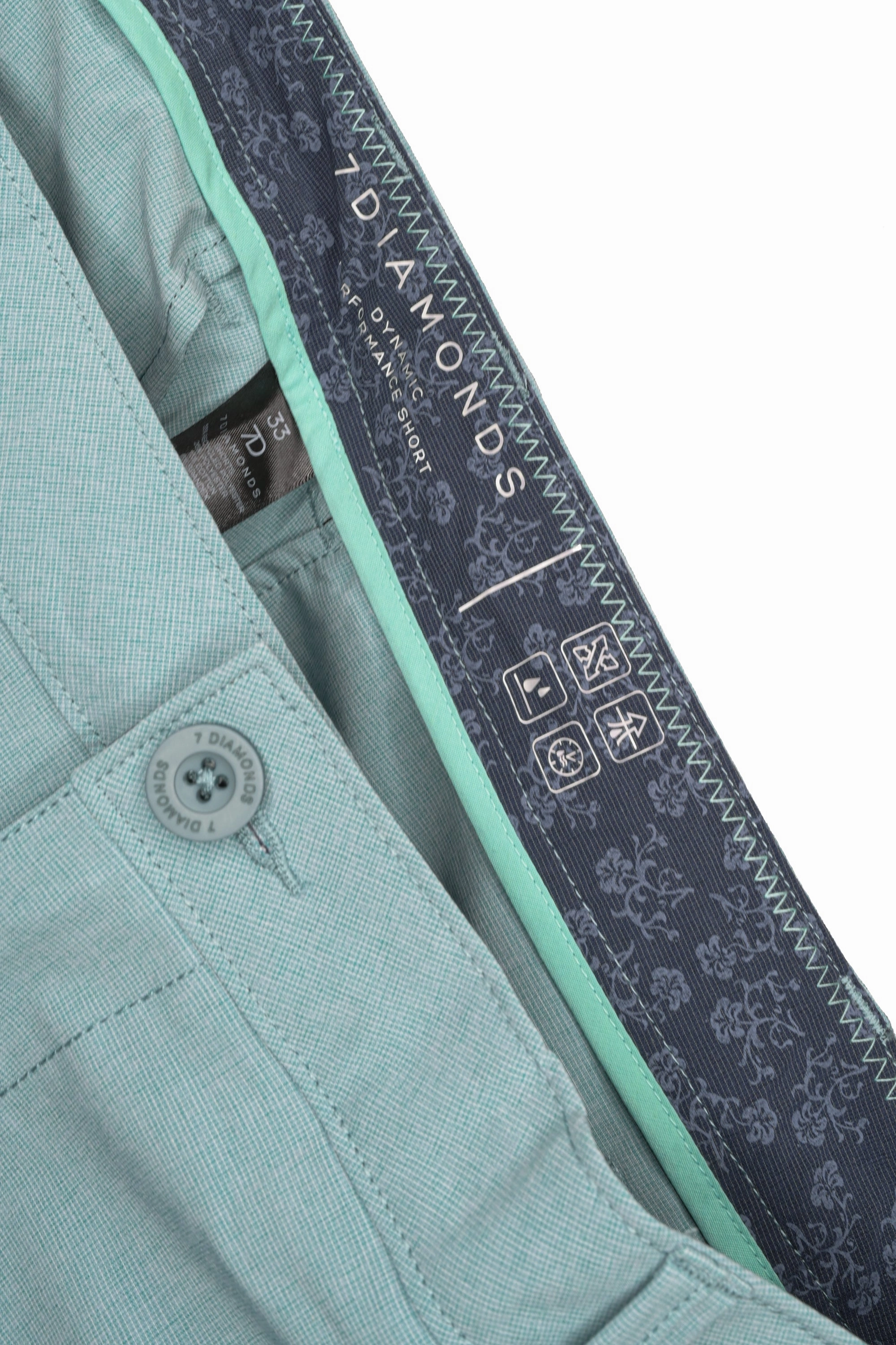 Poolside Wear 7 Diamonds Dynamic Shorts Foam