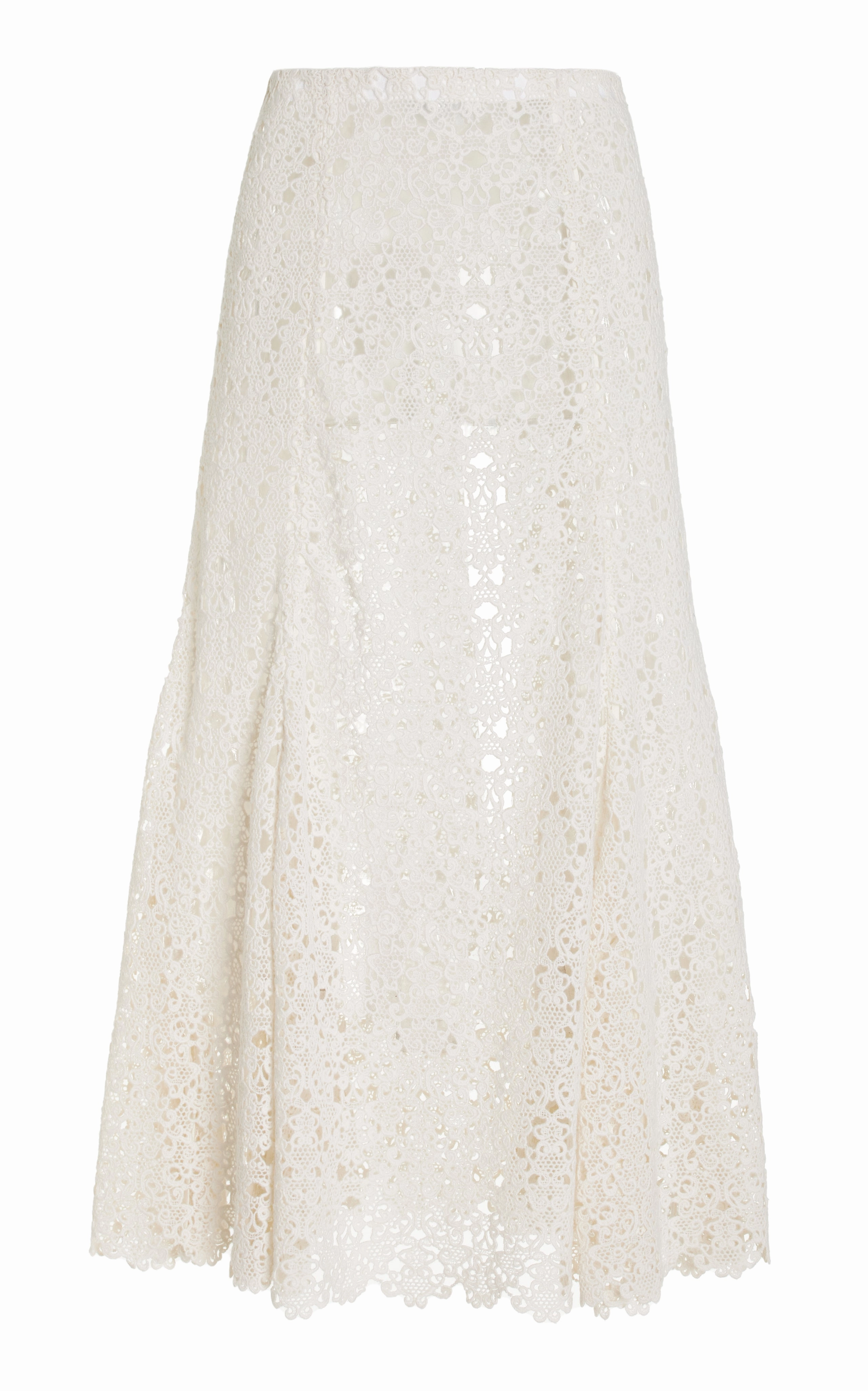 Street Vibe Florence Maxi Skirt in Ivory Cashmere Lace