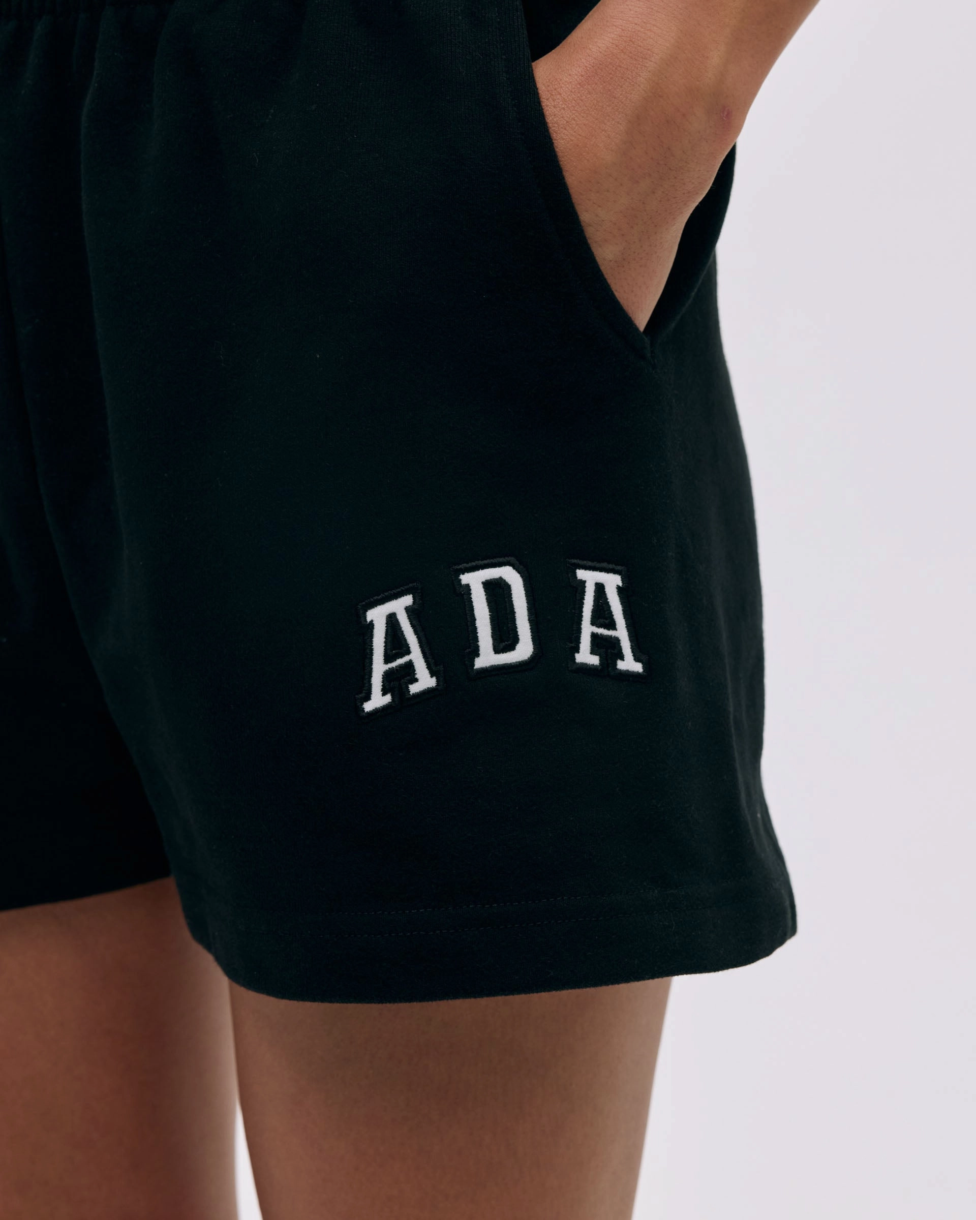 ADA Sweat Shorts - Black Soft Comfort Comfy Active Wear