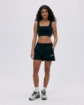 Unisex Design ADA Sweat Shorts - Black