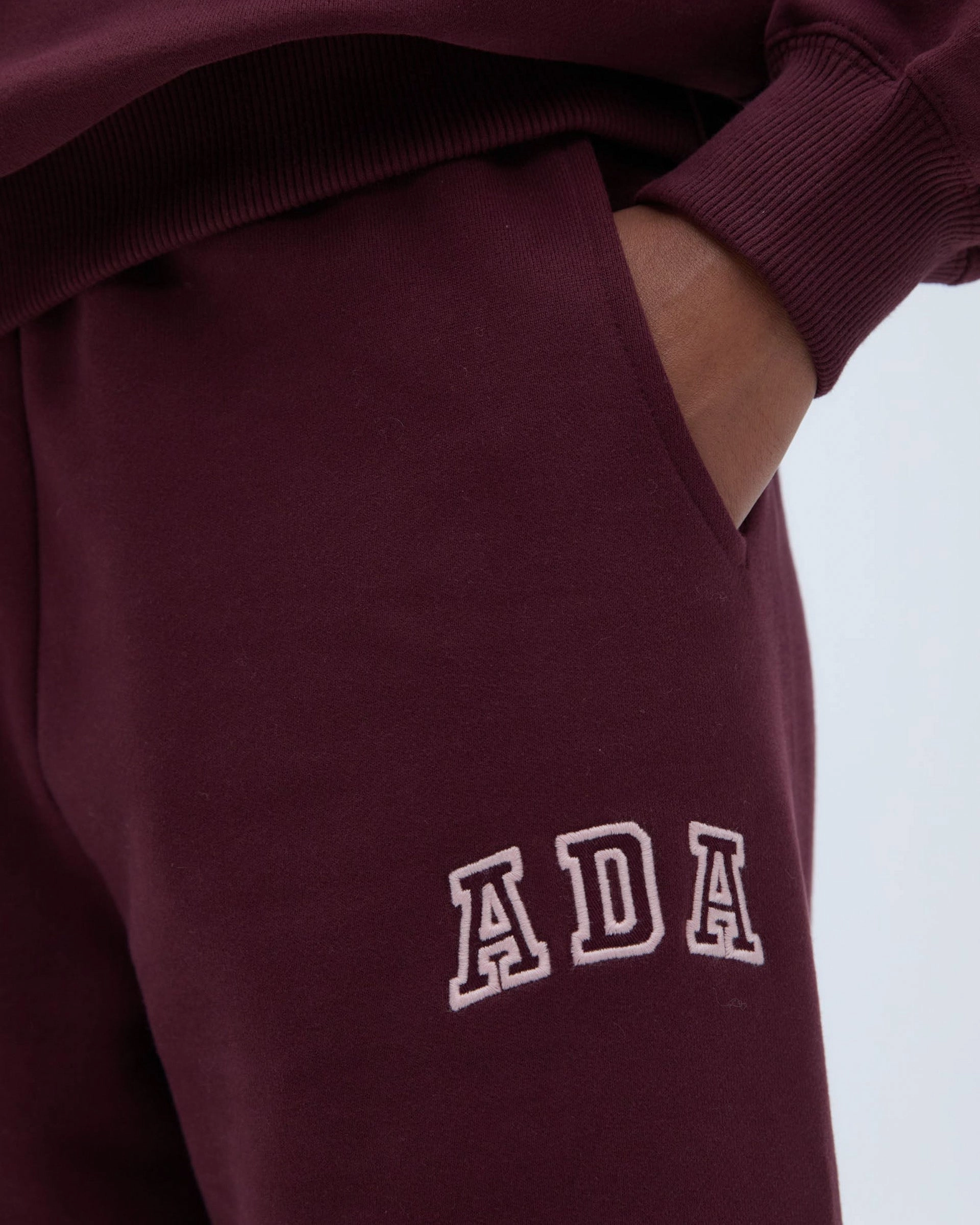ADA Sweatpants - Burgundy Chill Comfort