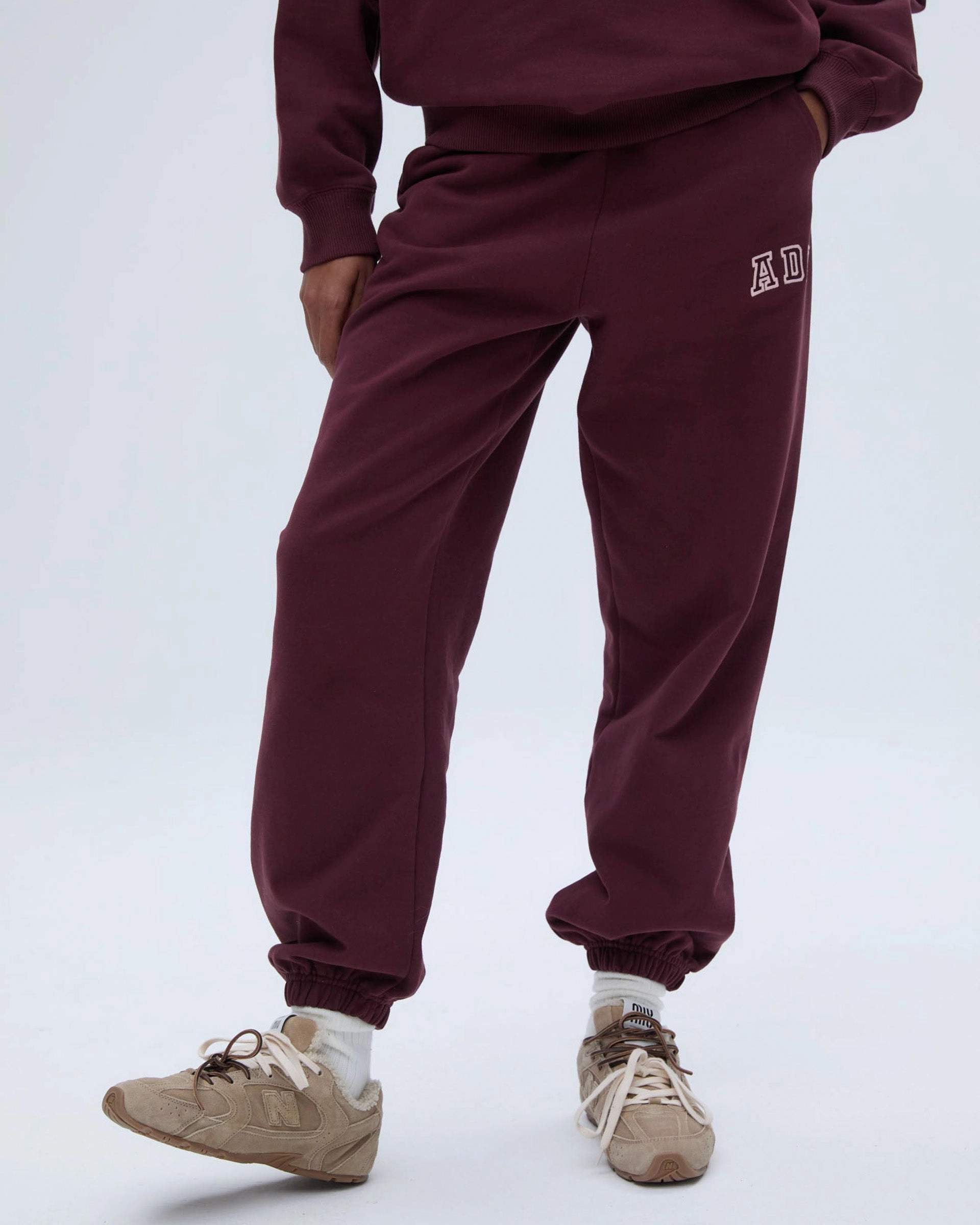ADA Sweatpants - Burgundy hypoallergenic Smart Utility