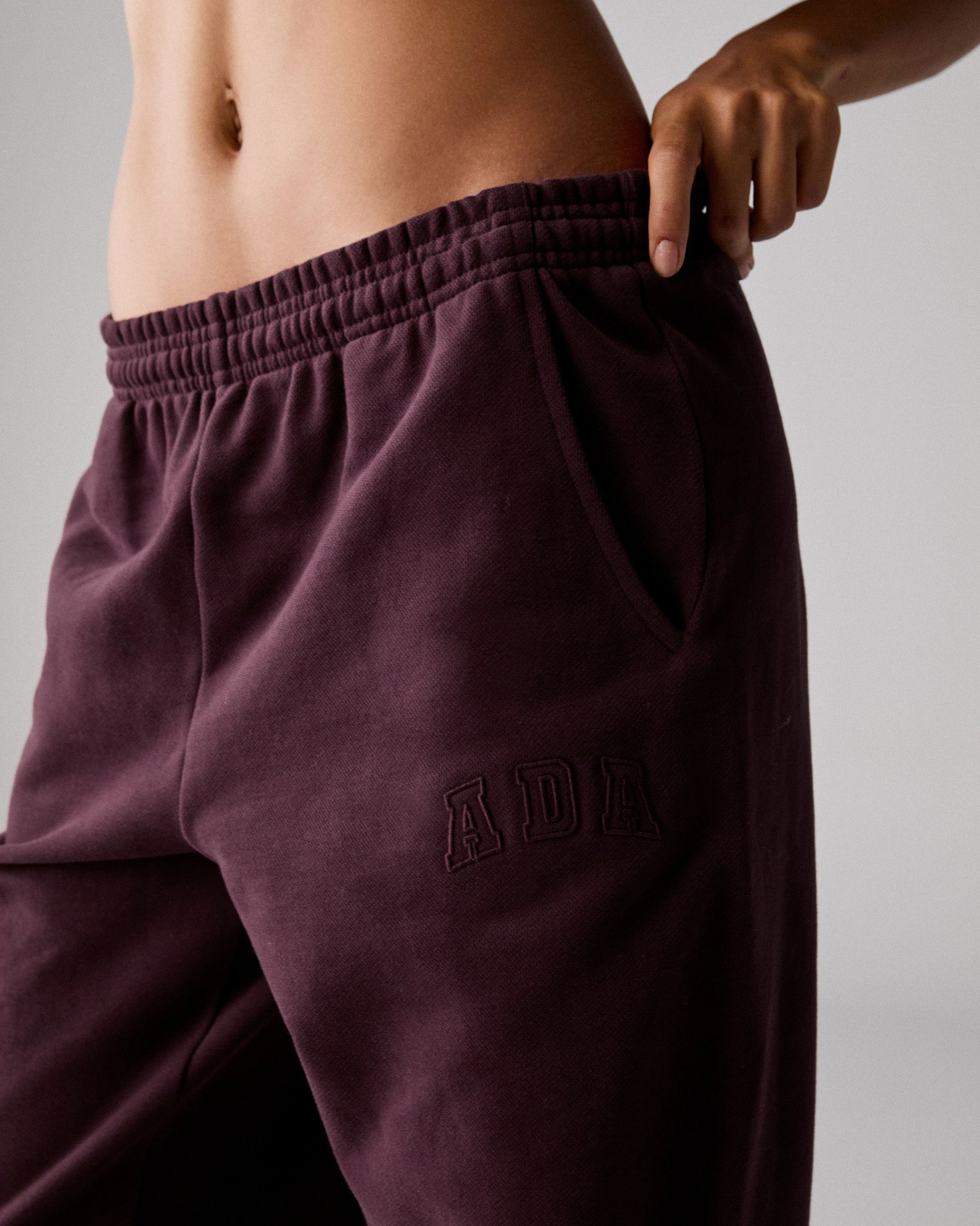 Smart Style FrictionResistantEdging ADA Sweatpants - Dark Cherry