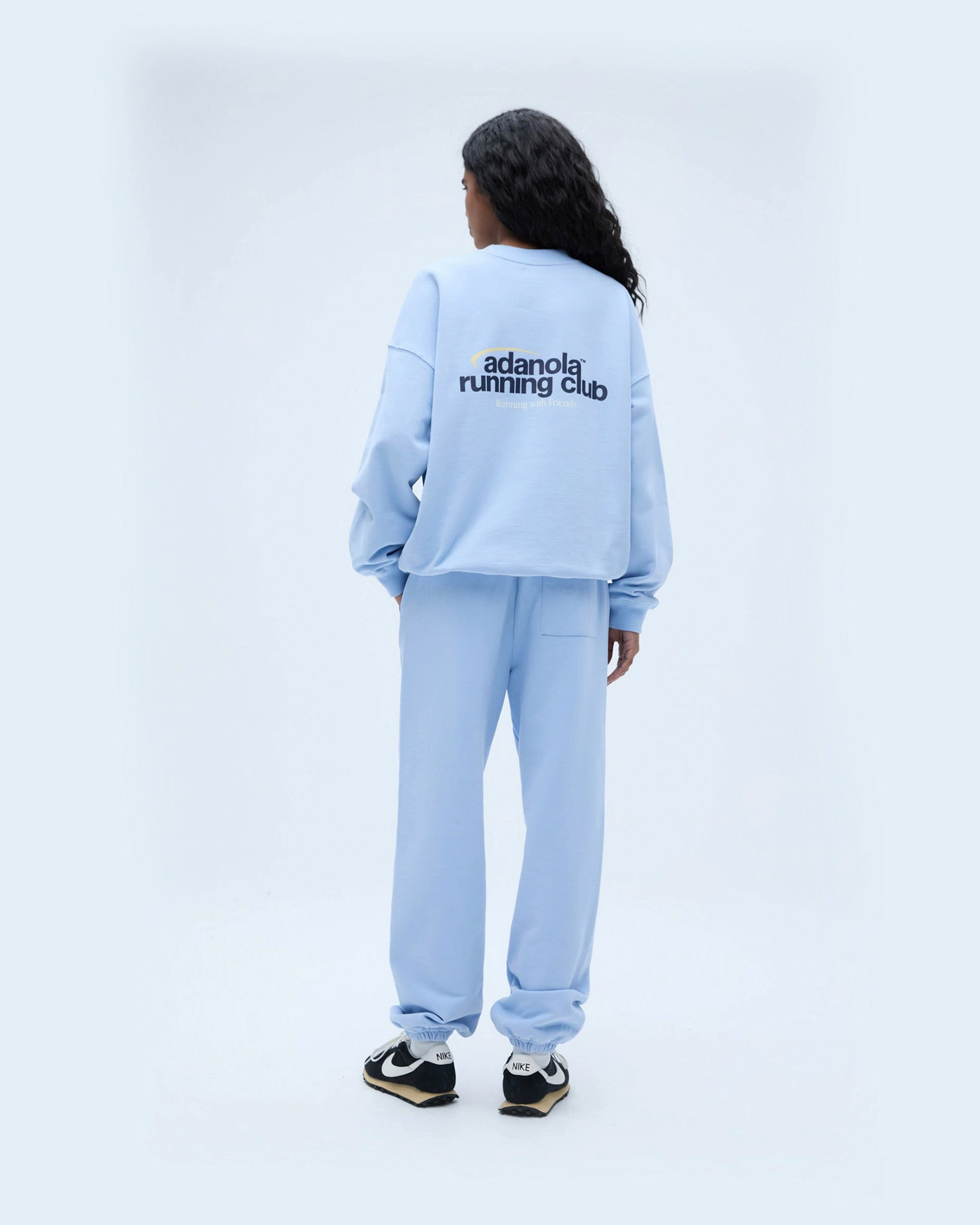 Cozy Waist Adanola Running Sweatpants - Powder Blue