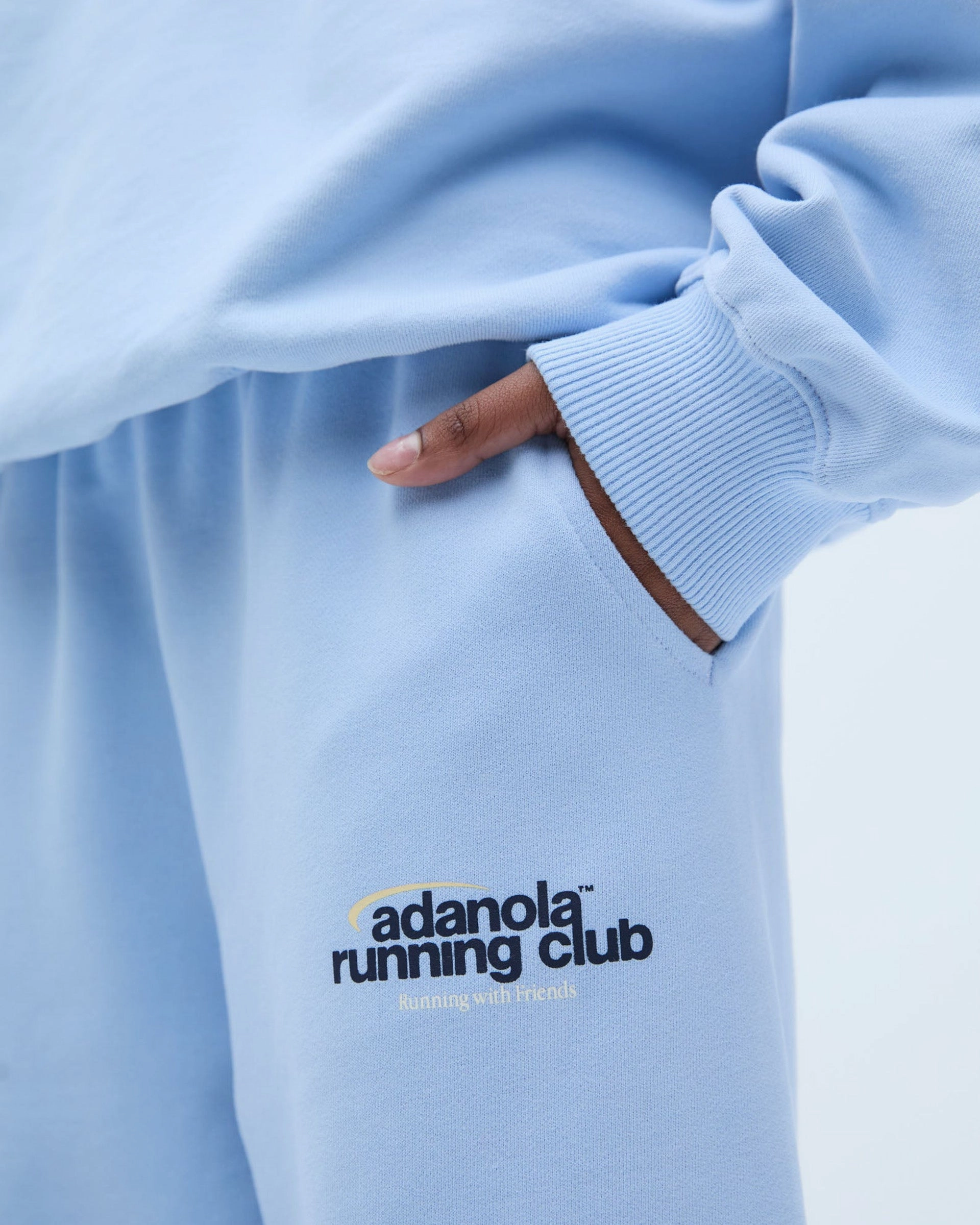 Comfortable fit Adanola Running Sweatpants - Powder Blue