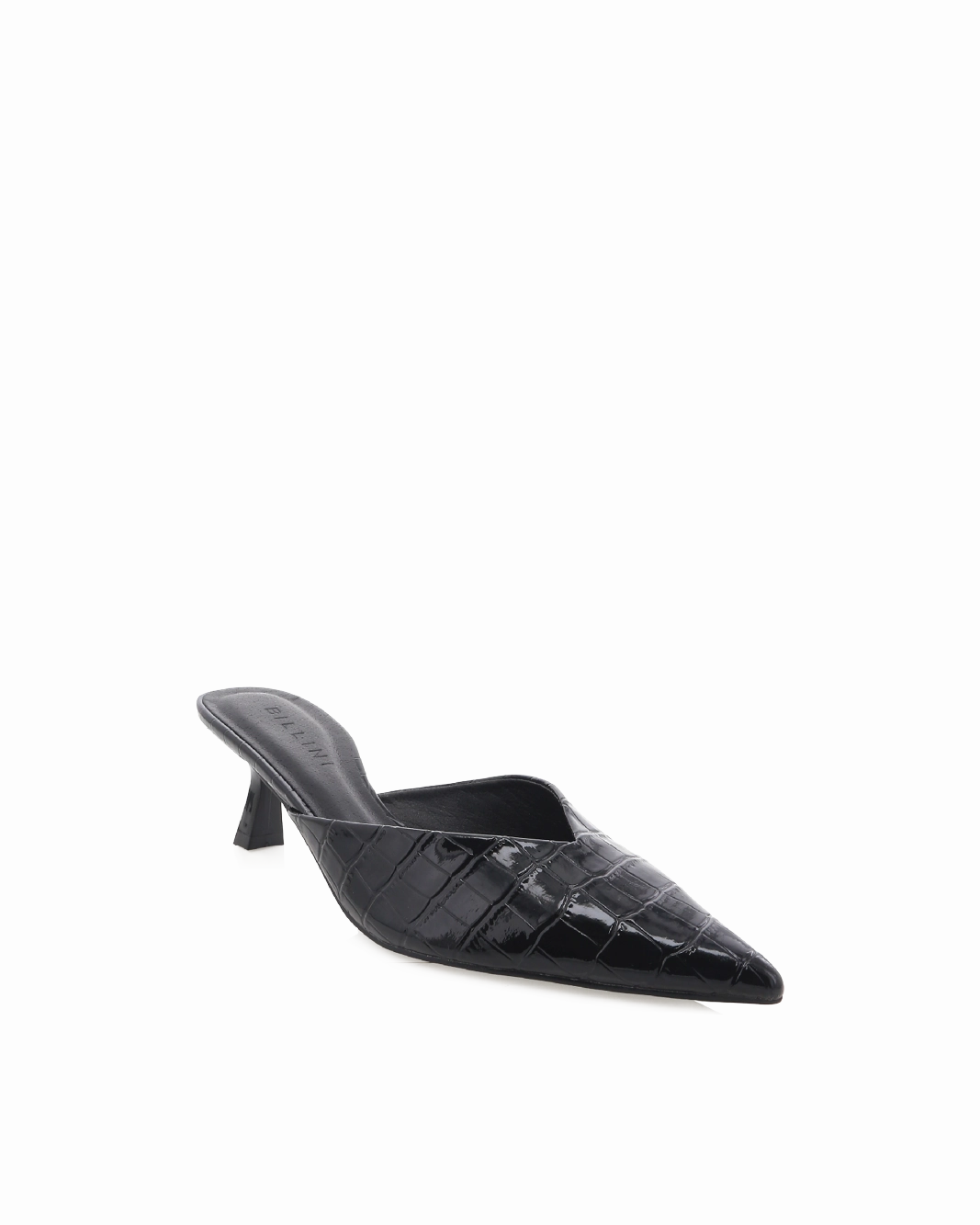 ADELE - BLACK PATENT CROC Statement Footwear