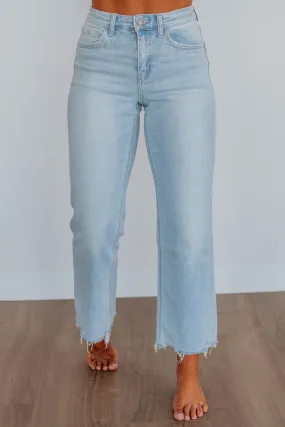 Aileeah Vervet Jeans - Light Wash tailored look