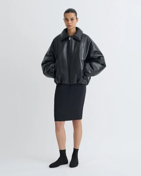 Kaiya - Glass Poplin Skirt - Black Low Impact Dye