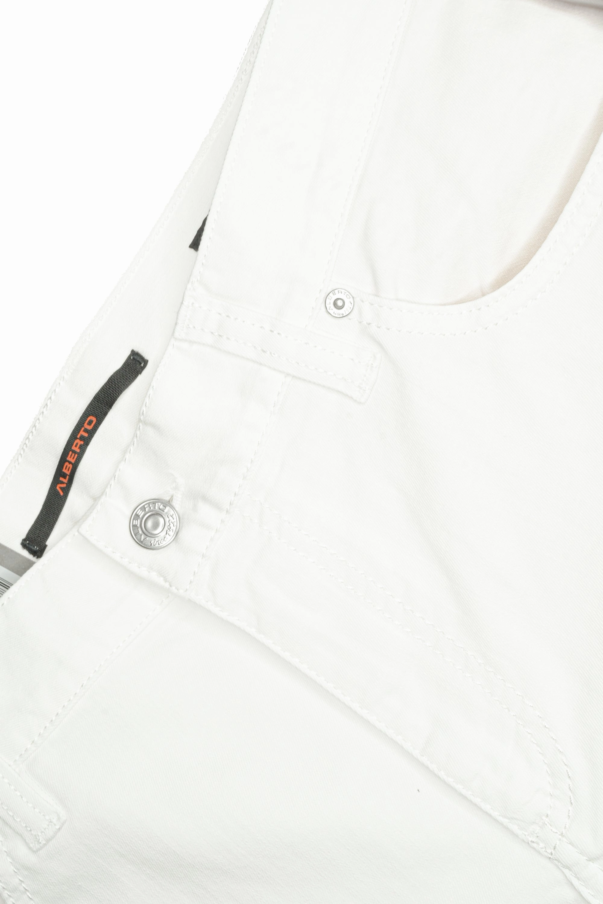 Fashionable Waist Casual Musthave Alberto Jeans - White