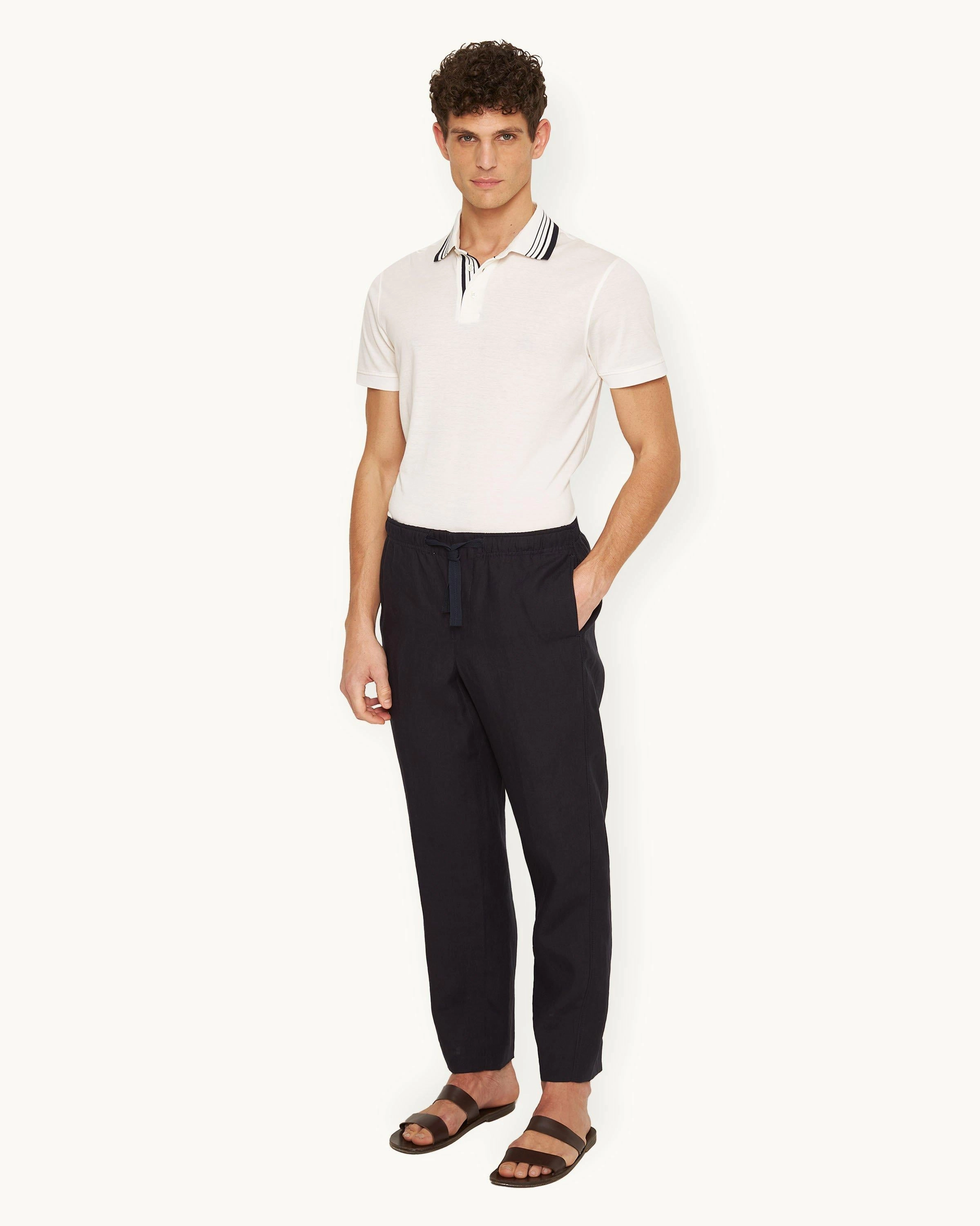 Alex Linen Simple Silhouette Casual Performance