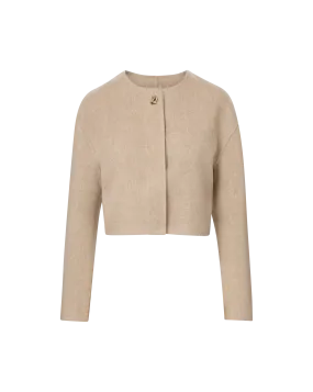 Comfy Layering Loopback Fabric Philips Cropped Jacket