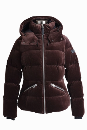 Madalyn Velvet Down Puffer Jacket - Limited Edition Ergonomic Shoulder Fit