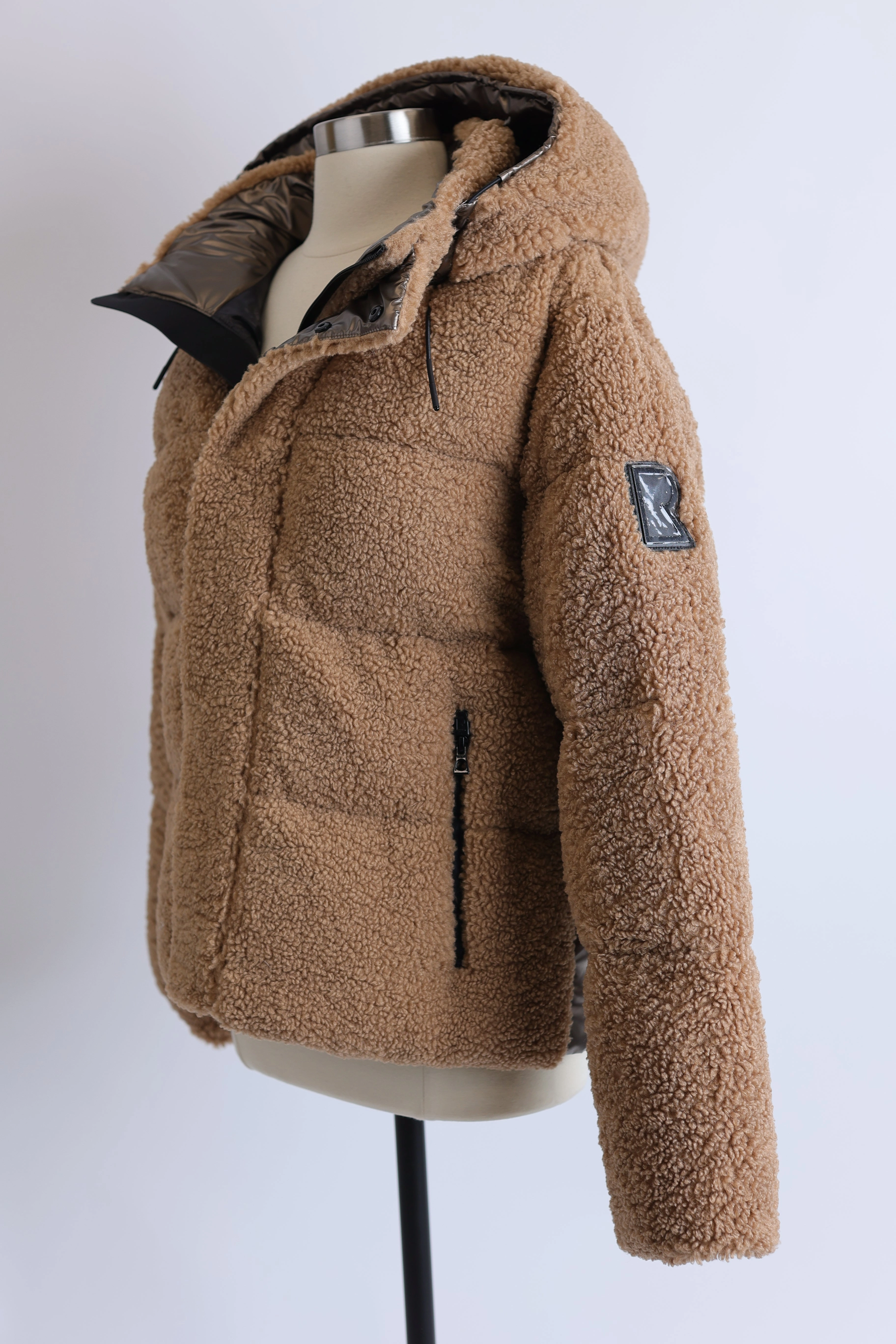 Joellie Faux Shearling Down Jacket Quick Dry Material