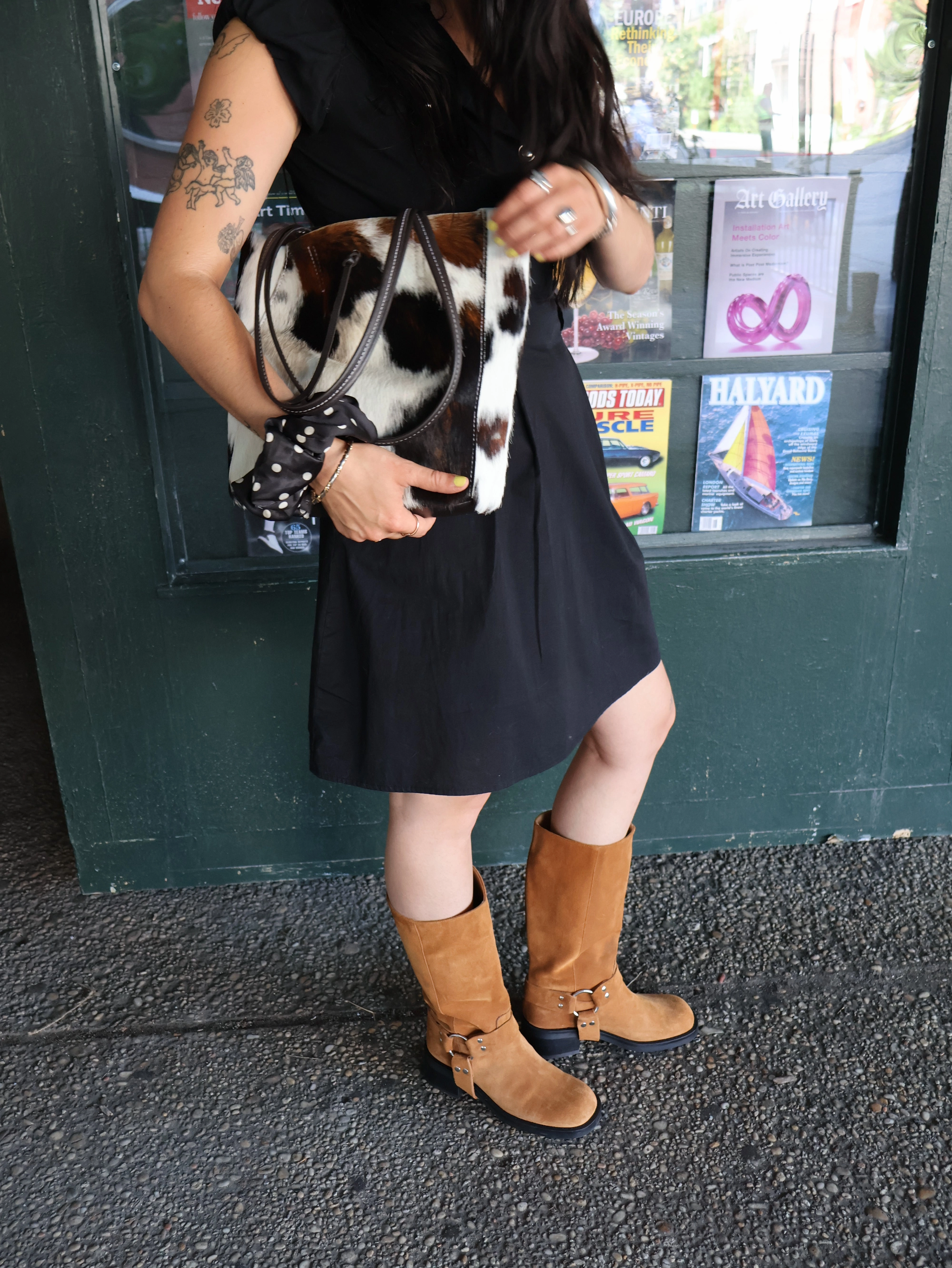 Thermal Insulation Western Style Lucca Honey Suede Boot