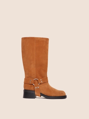 Easy Pairing Lucca Honey Suede Boot
