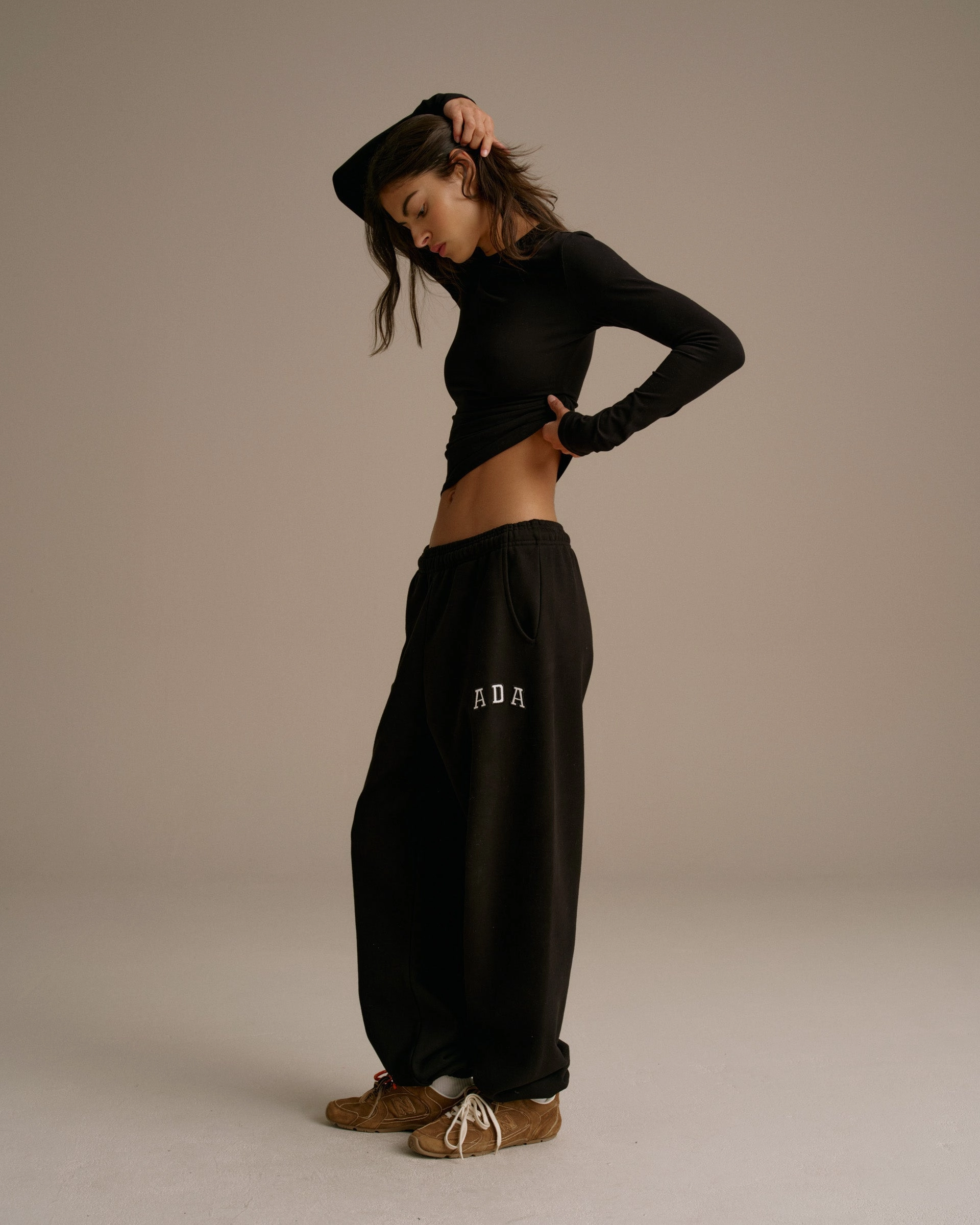 No Ride-Up ADA Sweatpants - Black