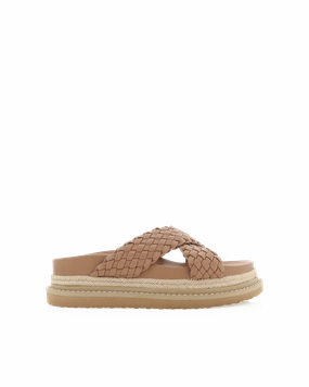 Lightweight Walking Shoes Eco friendly materials ALLYRA - DARK SAND