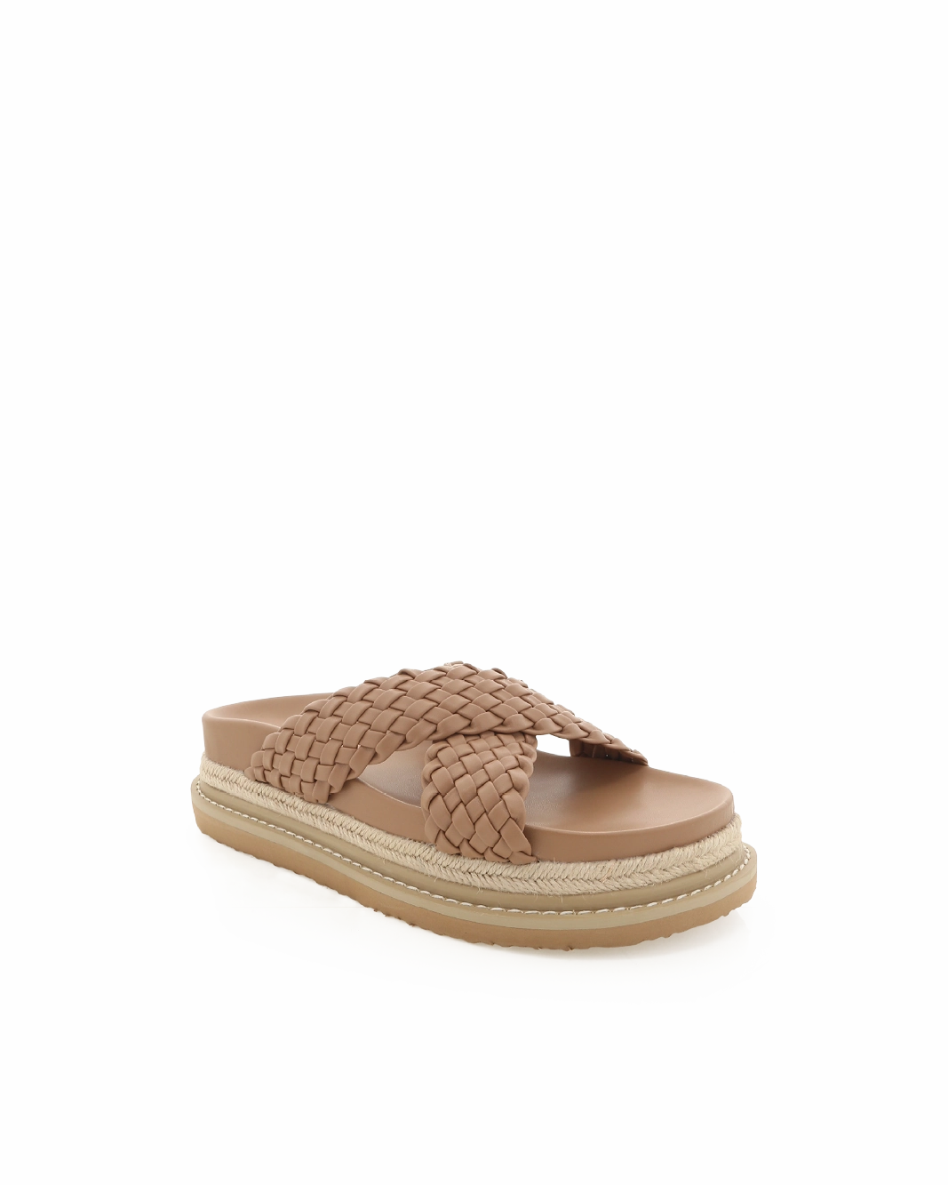 ALLYRA - DARK SAND Reinforced Toe Guard Chic Straps