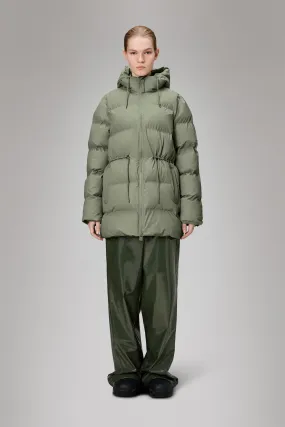 Temperature Regulating Lining Glow In The Dark Trim Alta Long Puffer String W Jacket