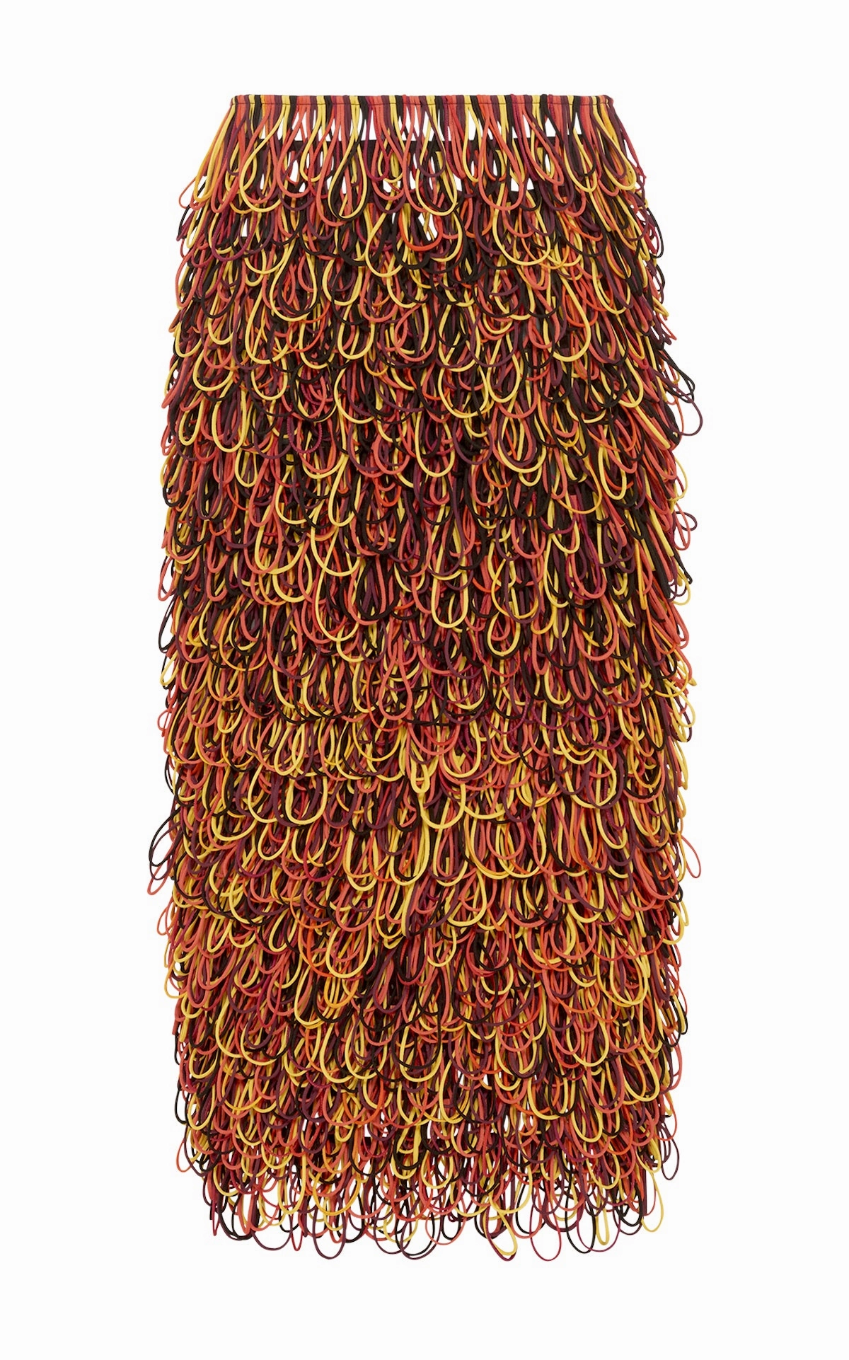 Amara Maxi Skirt in Black Structured Silk Organza Biodegradable Fabric