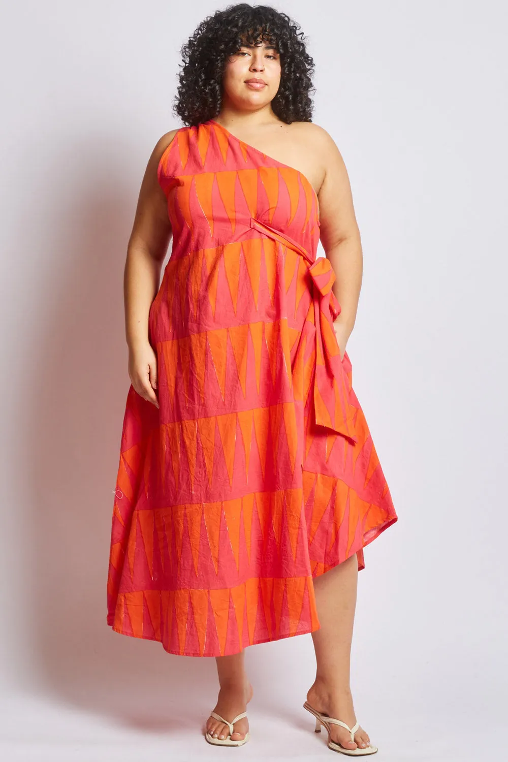 Geometric-pattern Ana Dress