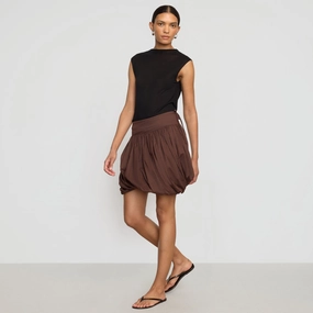 Anat Organic Cotton Twist-Bubble Skirt Flexible Material