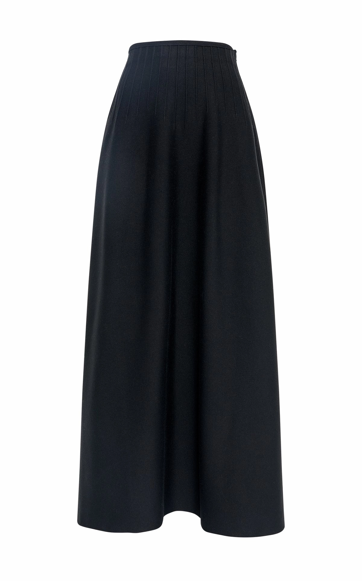 Annamaria Knit Maxi Skirt in Black Silk Tear Resistant Material Comfort Mood