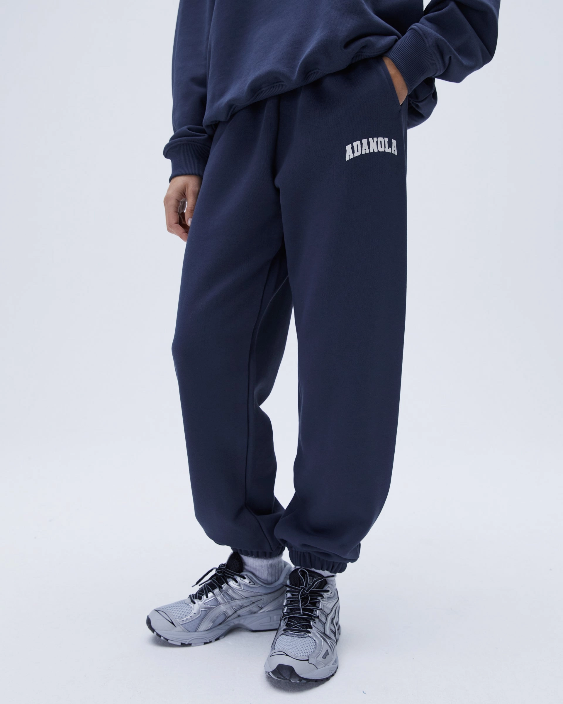 Comfortable Movement Varsity Sweatpants - Midnight Blue