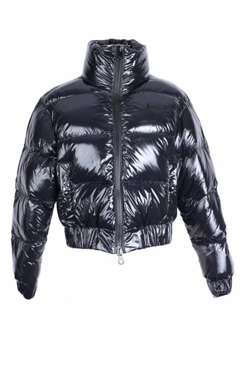 Cropped Down Puffer Jacket Lightweight Thermal Tech