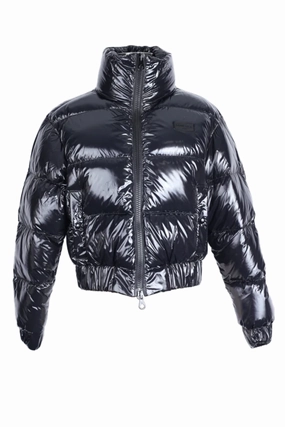 Cropped Down Puffer Jacket Lightweight Thermal Tech