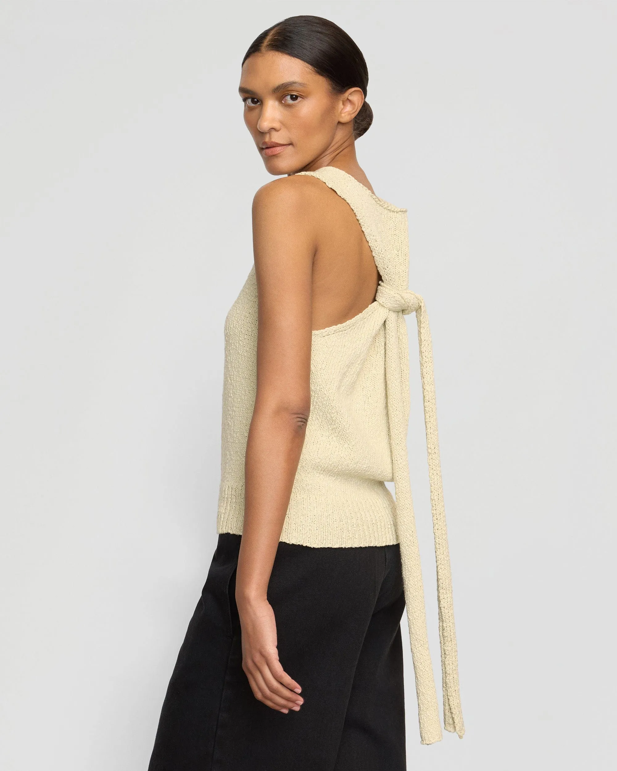 Cozy Flex Arinna Tie-Racerback Organic Cotton Tank