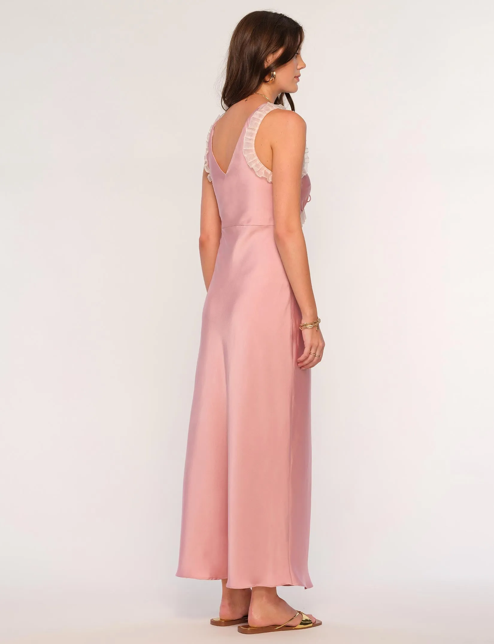 Beaded-Sleeve Chic Wear Arlington Dress