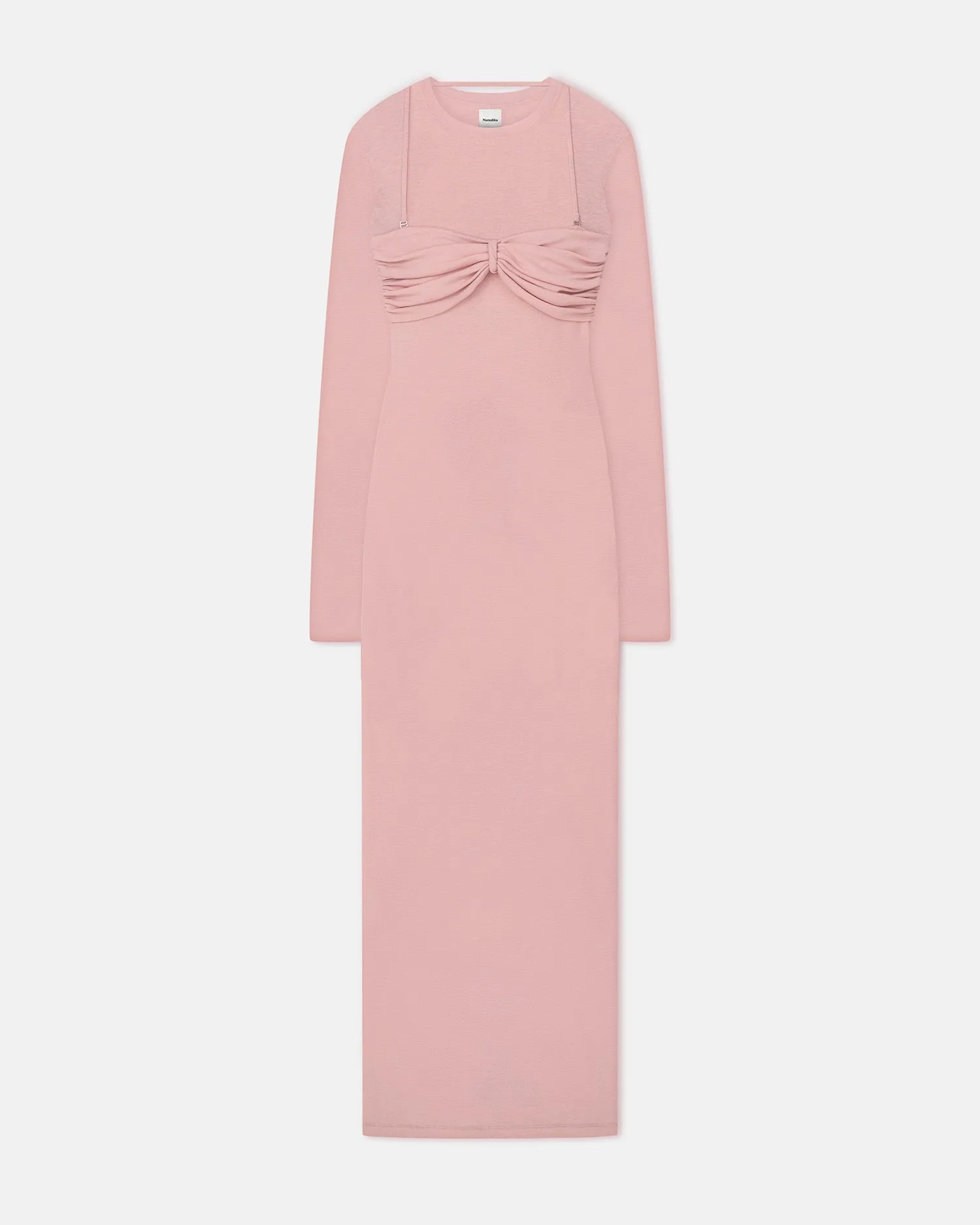 City Flow Artemiz - Mesh Jersey Midi Dress - Pink