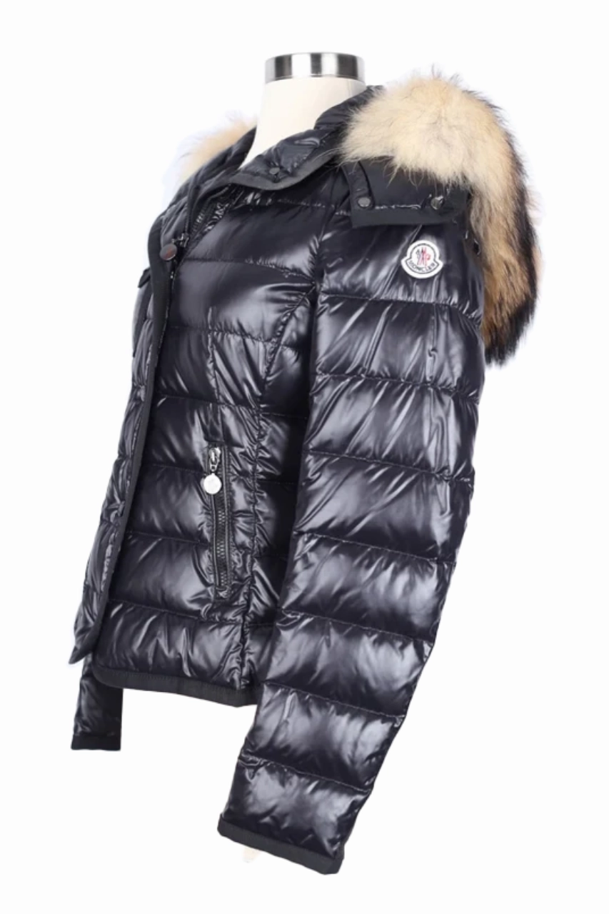 TemperatureRegulating Tech Multi Layer Design Armoise Fur Hood Puffer Jacket
