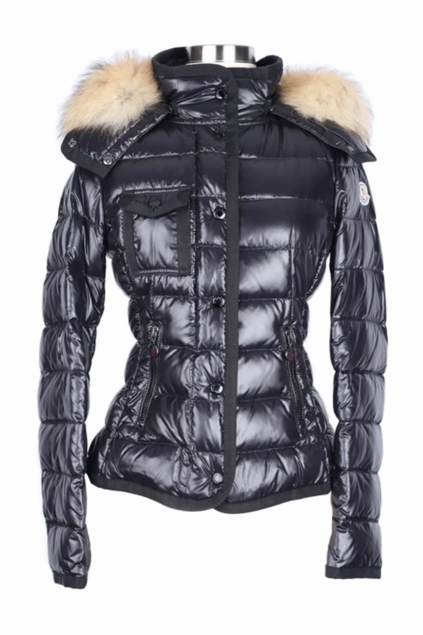 Armoise Fur Hood Puffer Jacket Clean Fit Design