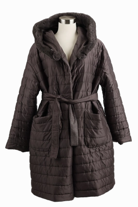 Evening Out Reversible Silk/Cashmere Belted Coat