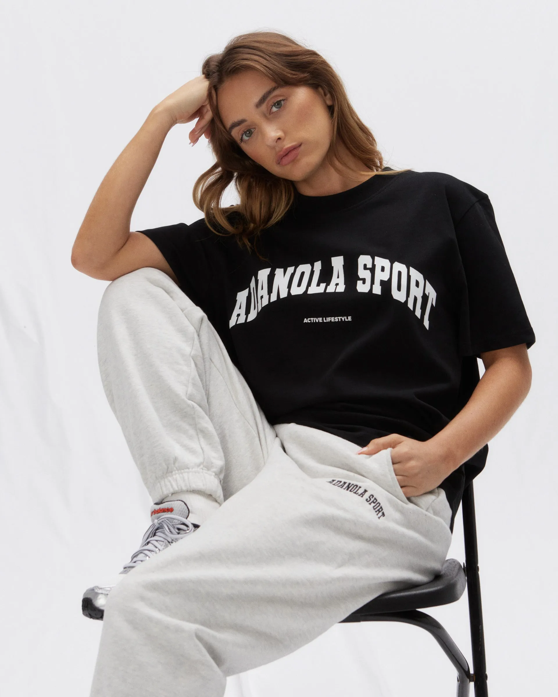 AS Short Sleeve Oversized T-Shirt - Black SoftKnit