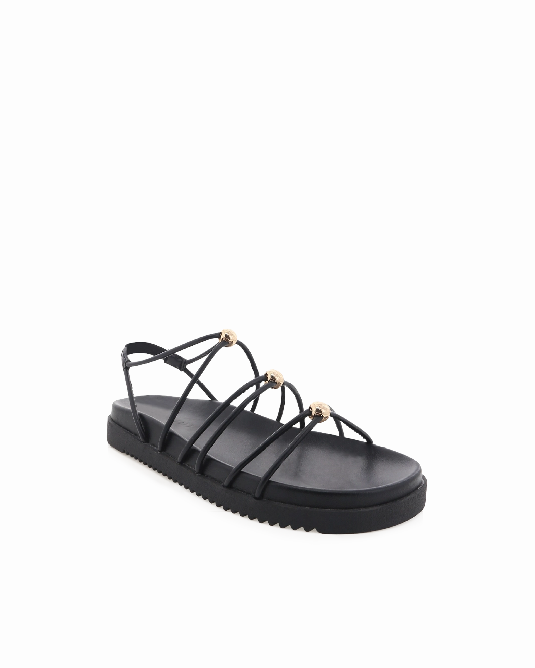 Chic Vacation Flats Blown Rubber ATWOOD - BLACK