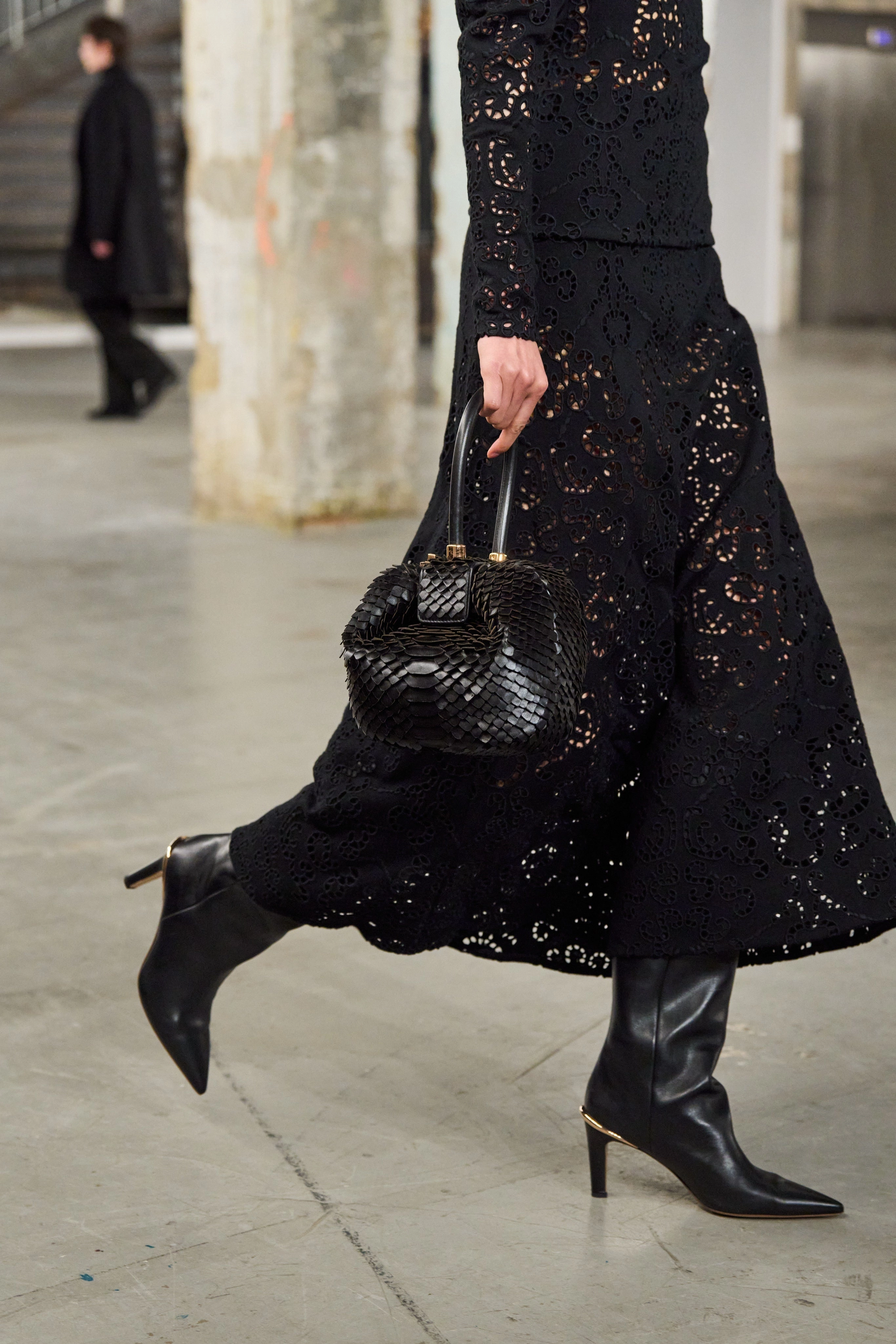 Aura High Heel Stiletto Tall Boot in Black Leather Western Ride Soft Interior