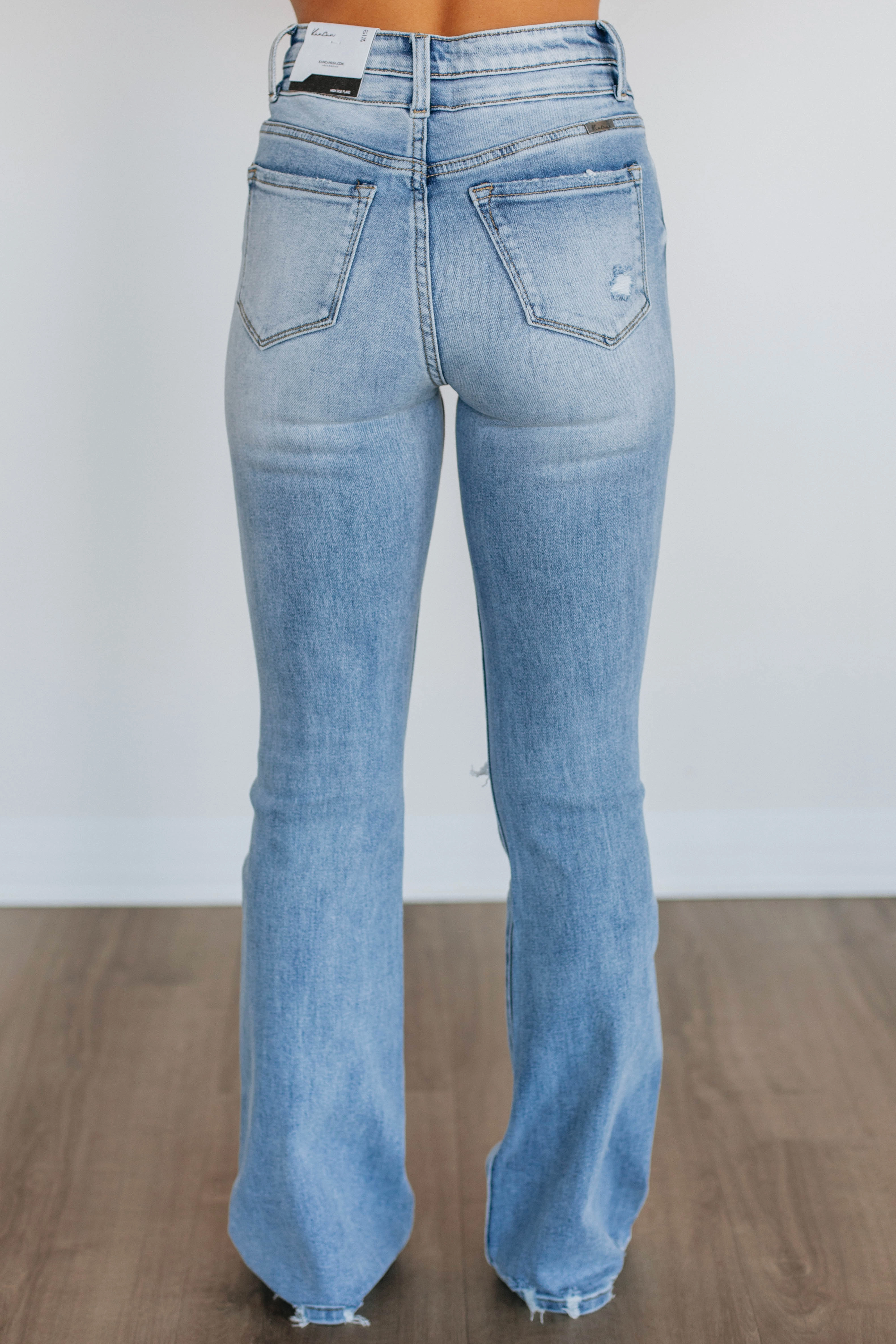 Classic Five Pocket Garment Dyed Technique Braxtyn KanCan Jeans
