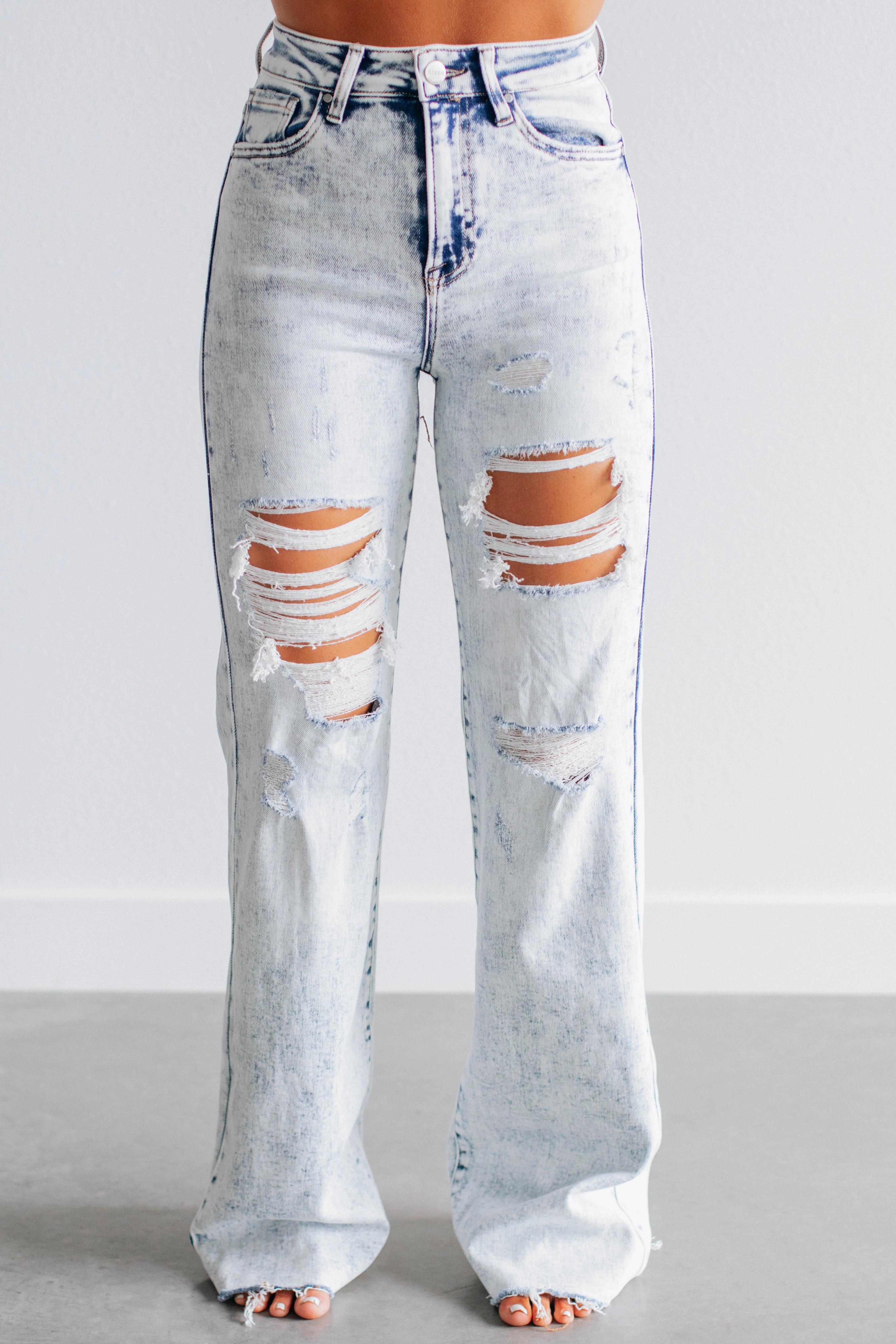 Anti Snag Thread Technology Avril Risen Jeans - Vintage Light Wash
