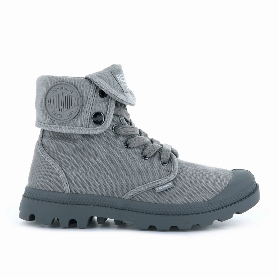 Lightweight Frame Baggy Canvas Boot in Titanium from Palladium