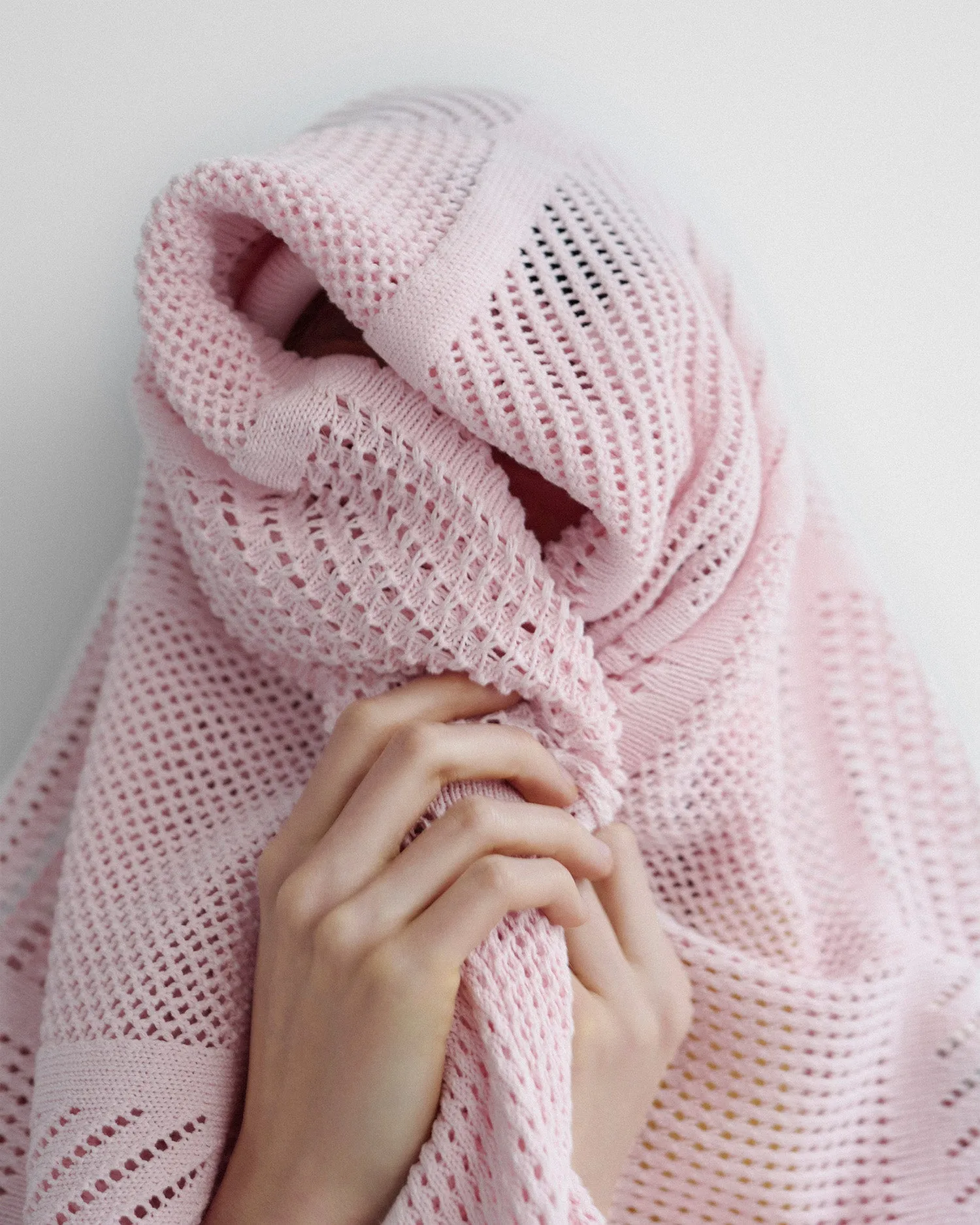 Parake - Paper Crochet Polo Neck Dress - Symbol Pink Work Vibes