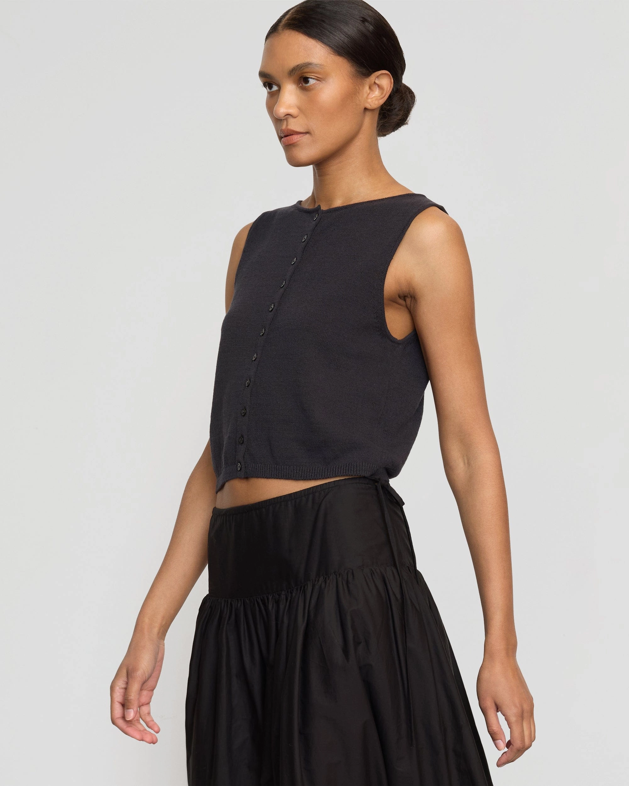 Light Touch Bao Organic Cotton Drop-Waist Skirt