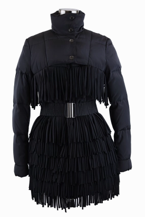 Bold Statement All weather Belted Parka W/ Tassels