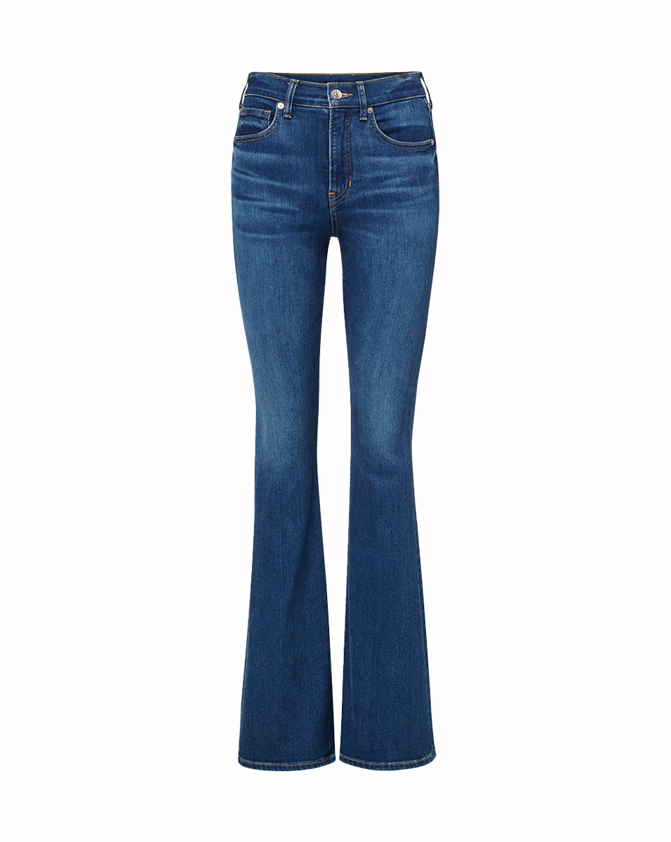 Beverly Skinny-Flare Jean Comfy Option Garment Dyed Texture