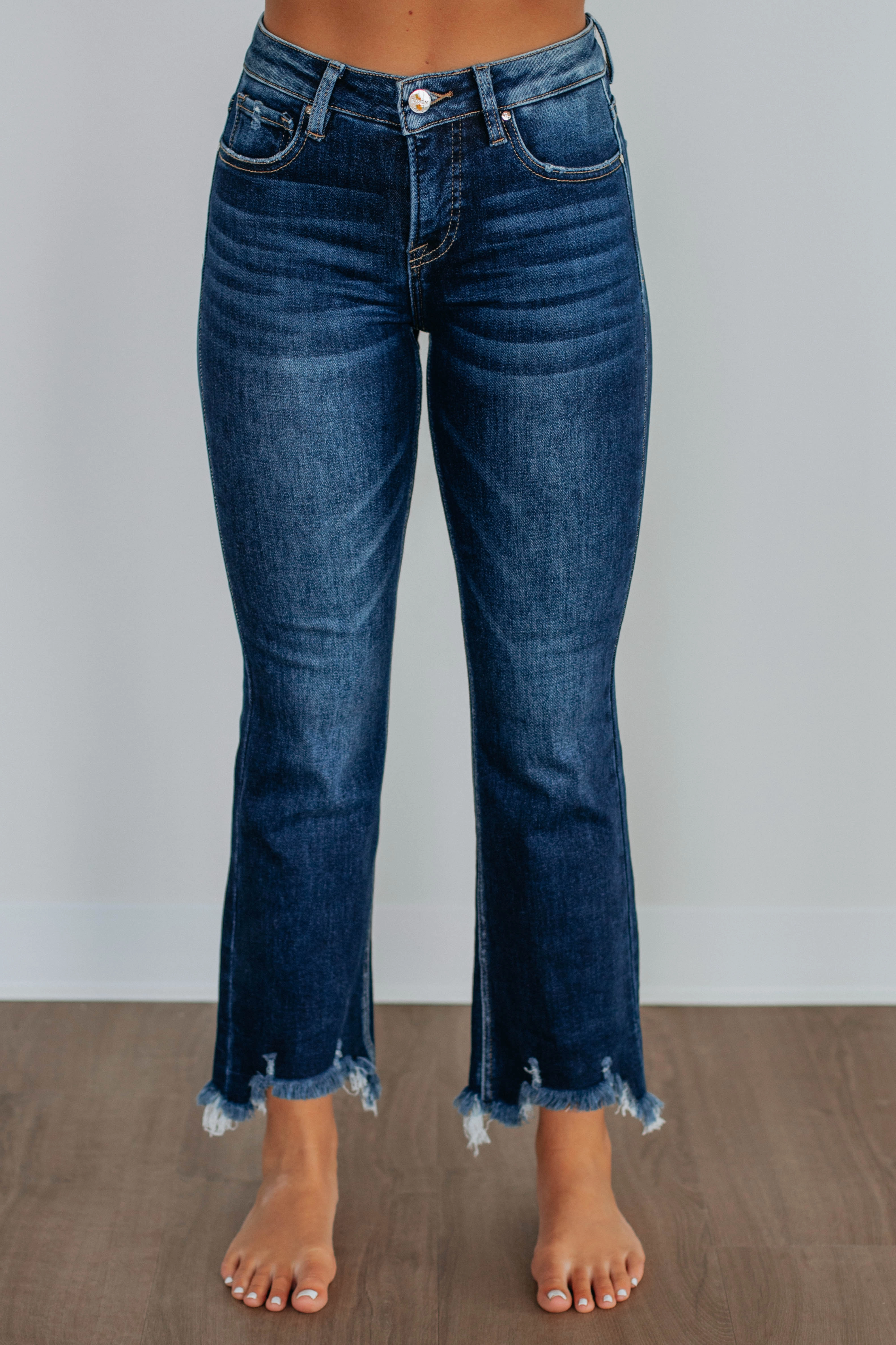 Neona Risen Jeans - Deep Blue Festival Outfit Urban Explorer Utility Style