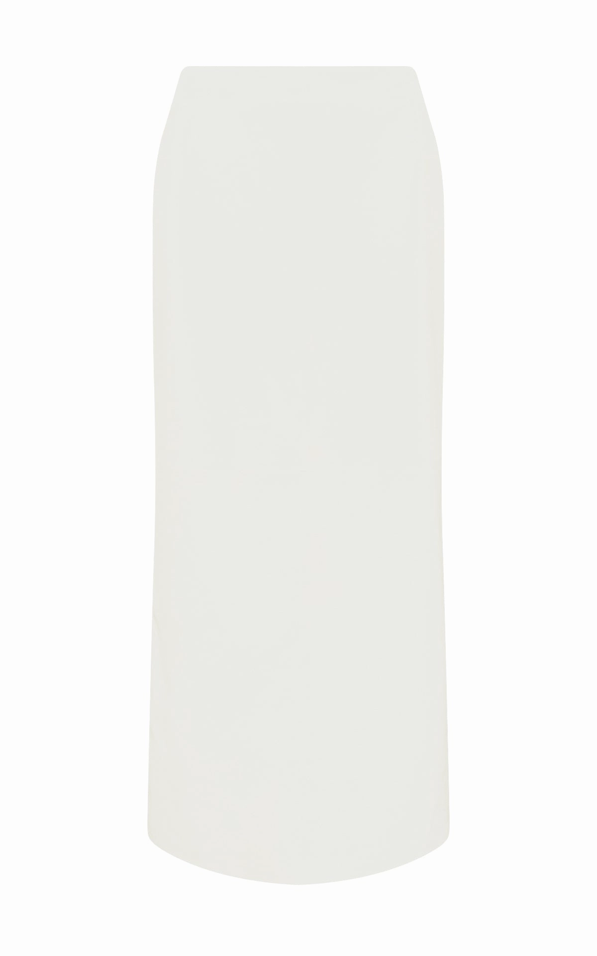 Tassel accents Manuela Midi Skirt in Ivory Soft Leather