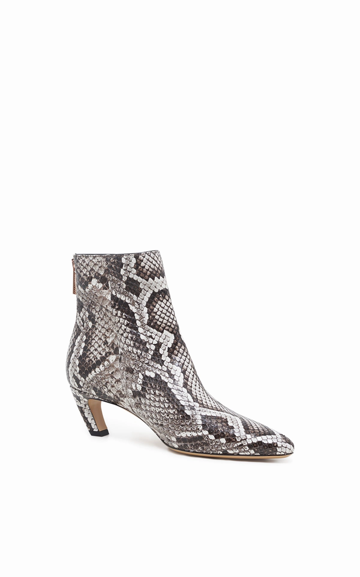 Bold Design Clayton Ankle Boot in Black & White Inversa? Snakeskin